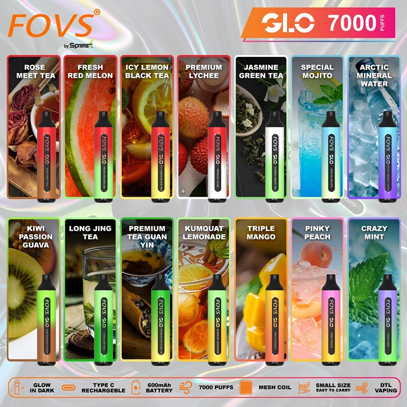 【15種口味】SP2S GLO 7000口一次性拋棄式電子煙 磨砂機身 防漏油結構 超長續航