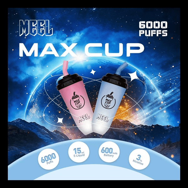 MEEL Max Cup 奶茶杯 6000口一次性電子煙 15ml 大容量